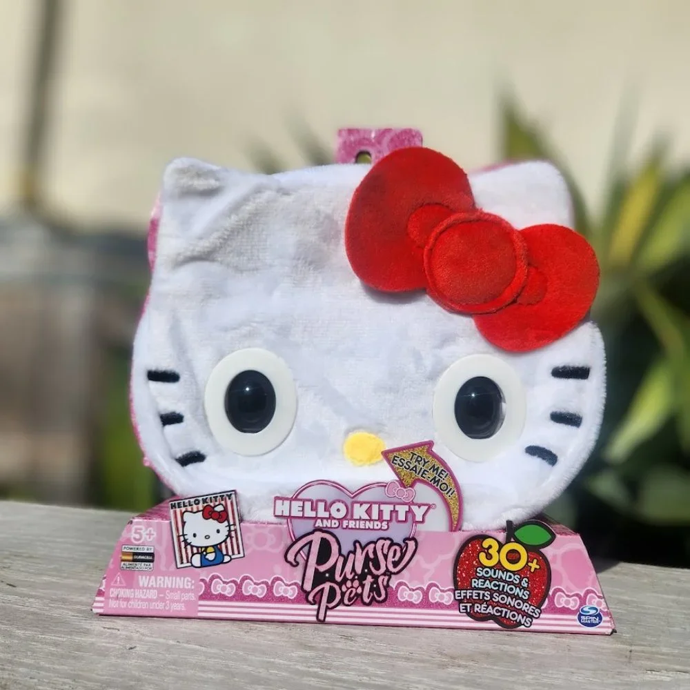 NEW Hello Kitty Purse Pets w/ 30 Sounds Blinking Eyes Crossbody Bag EASTER GIFT